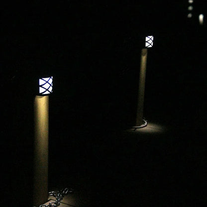 Outdoor Solar Wall Lights Door Garden Step Bright 6 LED Fence Light Path Lamp AU - Mekamart Australia