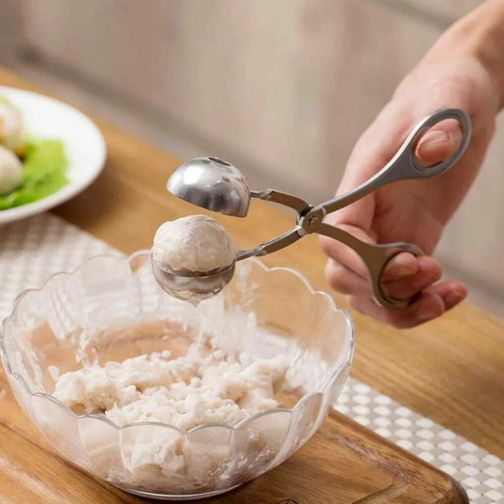 L Meatball Maker Spoon Kitchen Stick Utensil Baller Meat Stainless Steel AU - Mekamart Australia