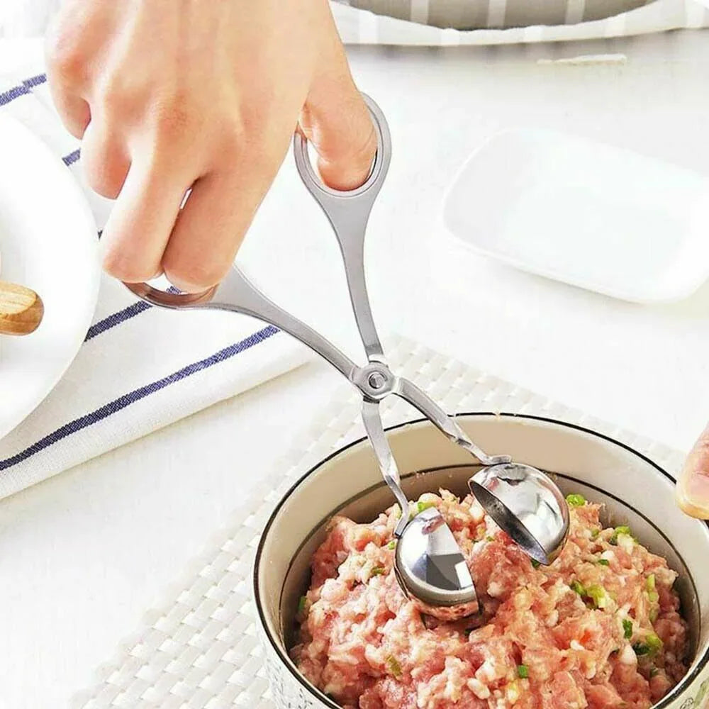 L Meatball Maker Spoon Kitchen Stick Utensil Baller Meat Stainless Steel AU - Mekamart Australia
