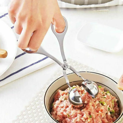 S Meatball Maker Spoon Kitchen Stick Utensil Baller Meat Stainless Steel AU - Mekamart Australia