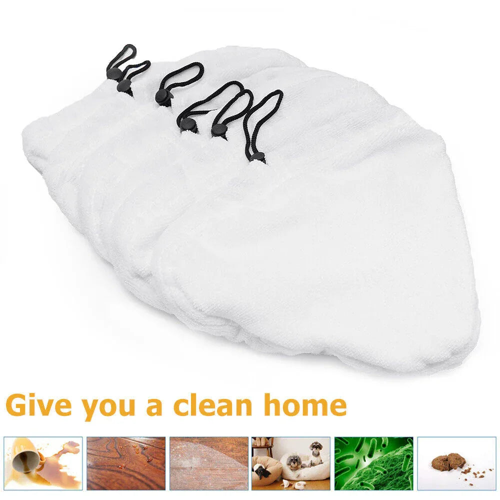 6PCS For H2O H20 Steam Mop Pads Replacement Reusable Washable Cloths Microfiber - Mekamart Australia