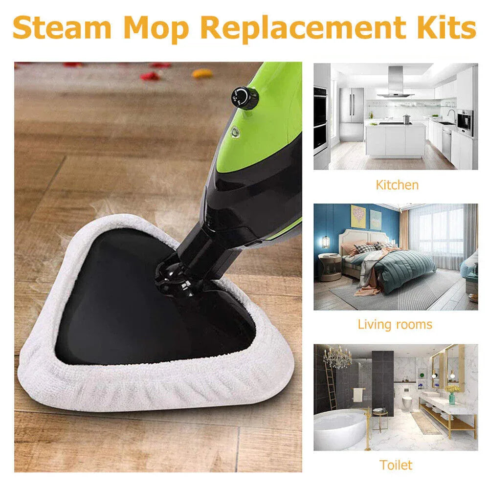 6PCS For H2O H20 Steam Mop Pads Replacement Reusable Washable Cloths Microfiber - Mekamart Australia