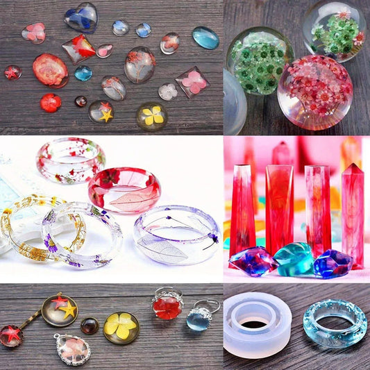 93Pcs/Set Resin Mold Epoxy Resin Mold Dropper Spoon Powder Set Kit Craft Tool - Mekamart Australia
