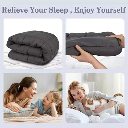 5CM Bedding Luxury Pillowtop Mattress Topper Mat Pad Antibacterial and dust mite-resistant Queen:153*203cm - Mekamart Australia