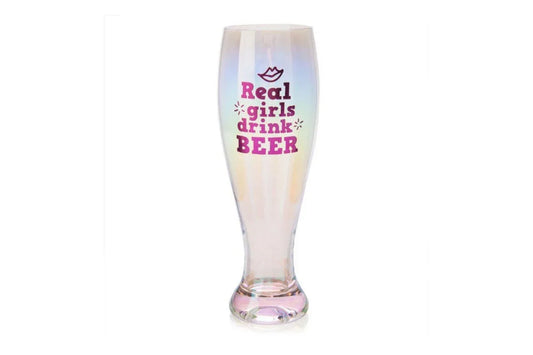 Real Girls Drink Beer Tallulah Aurora Pilsner Glass - Mekamart Australia