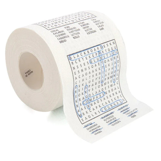 Word Search Toilet Paper - Mekamart Australia