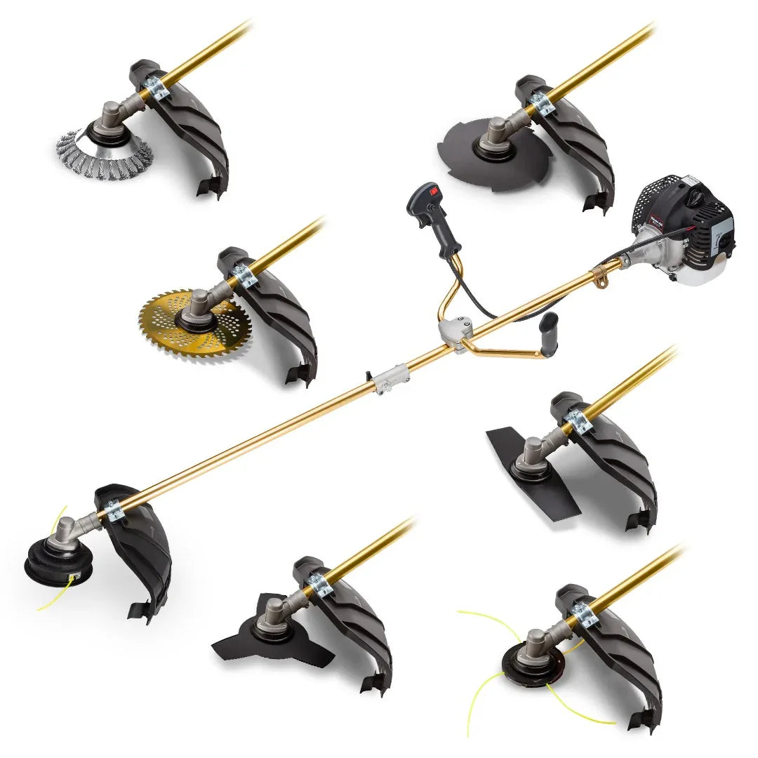 Baumr-AG 65CC Brushcutter Whipper Snipper Trimmer Brush Cutter Multi Pole Tool - Mekamart Australia