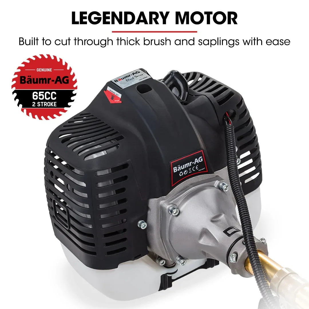 Baumr-AG 65CC Brushcutter Whipper Snipper Trimmer Brush Cutter Multi Pole Tool - Mekamart Australia