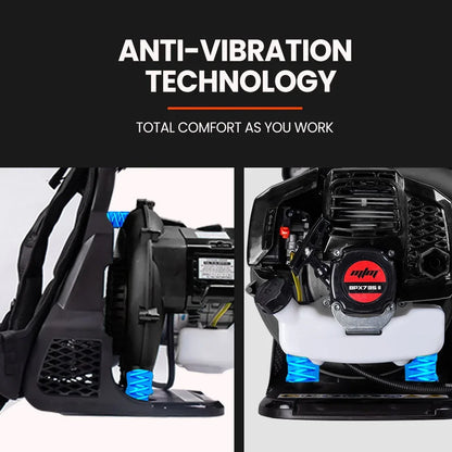 MTM 65CC Petrol Backpack Leaf Blower - Commercial 2 Stroke Garden Yard Tool Back - Mekamart Australia