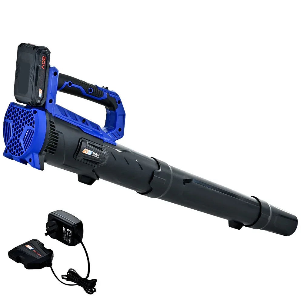 POWERBLADE BW4 20V Cordless Electric Leaf Blower Kit, with Battery and Fast Charger - Mekamart Australia