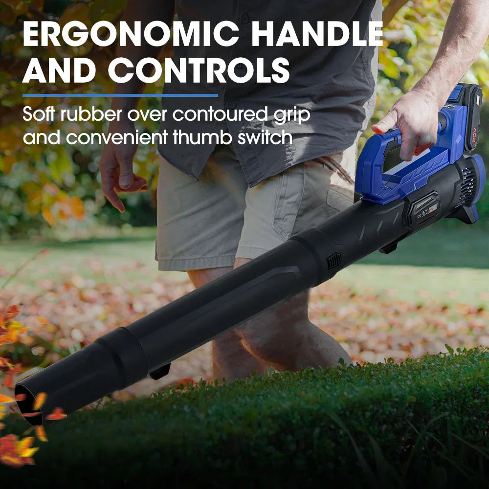 POWERBLADE BW4 20V Cordless Electric Leaf Blower Kit, with Battery and Fast Charger - Mekamart Australia