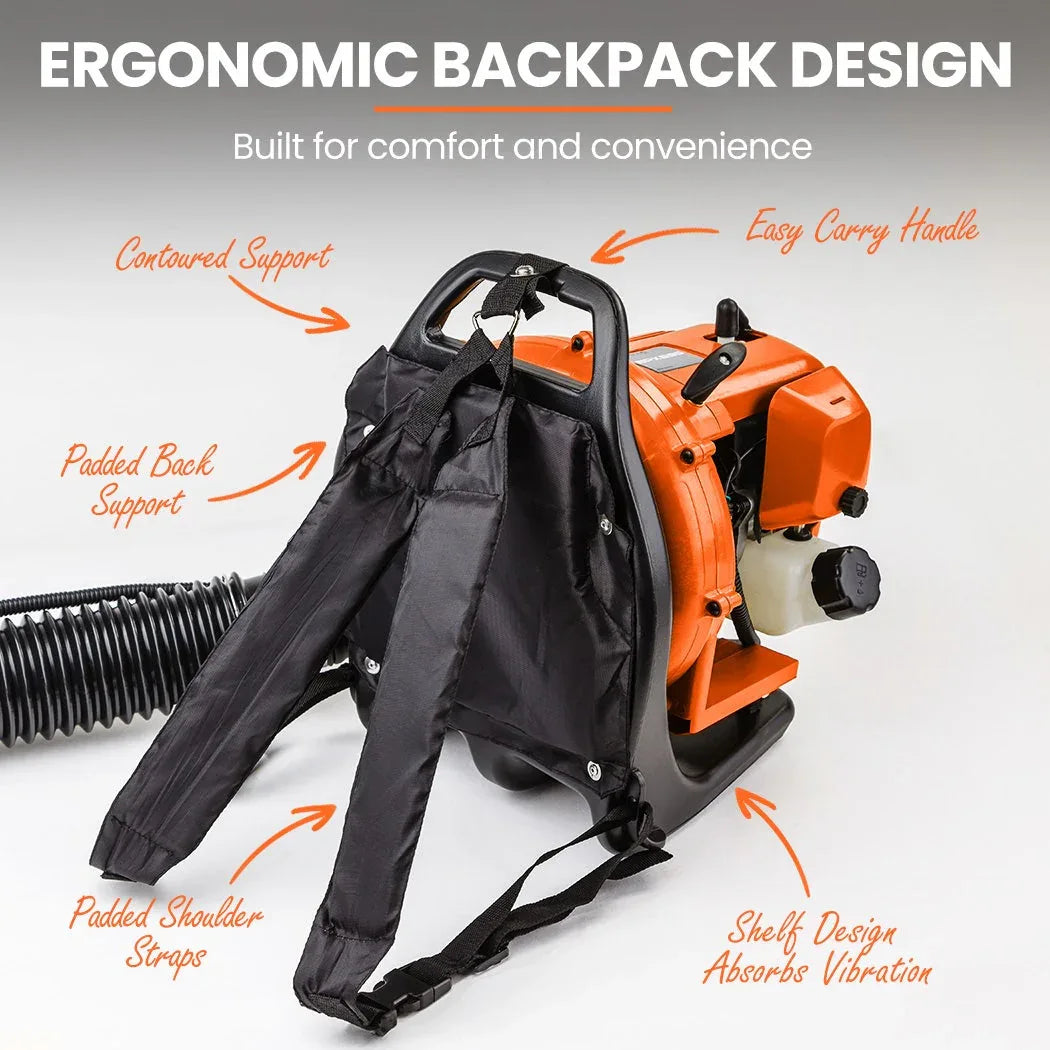 MTM 30CC Backpack Petrol Leaf Blower Yard Garden Commercial Outdoor - Mekamart Australia