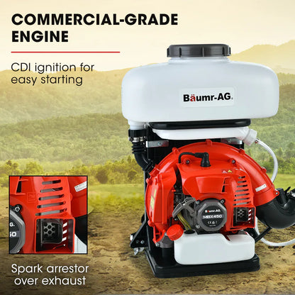 Baumr-AG Backpack 2-Stroke Petrol Powered Chemical Sprayer Fogger Mister Blower - Mekamart Australia