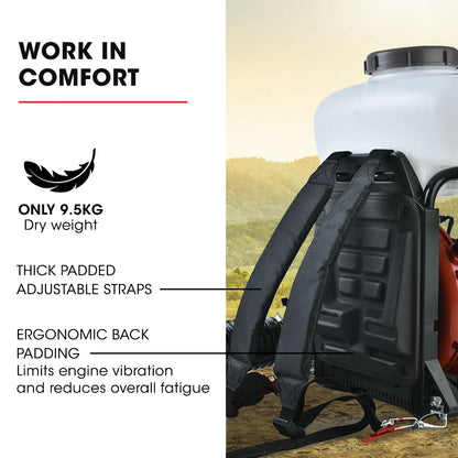 Baumr-AG Backpack 2-Stroke Petrol Powered Chemical Sprayer Fogger Mister Blower - Mekamart Australia