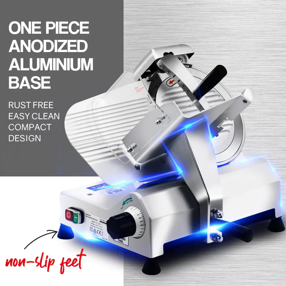 EuroChef Commercial 10 Meat Slicer Food Cutting Machine Electric Deli Shaver - Mekamart Australia