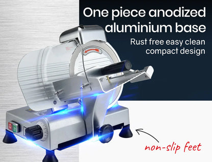 EUROCHEF 8 Inch Commercial Meat Slicer 280W Electric Food Cutting Machine, Deli Shaver Cutter 200mm - Mekamart Australia