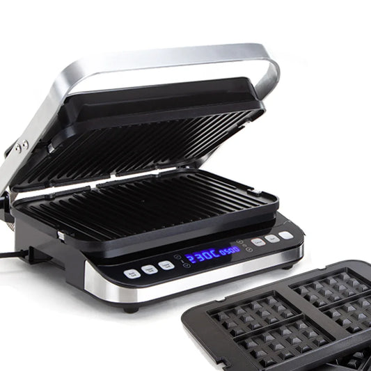 EUROCHEF EUC-CG7 Smart Multi Contact Grill Sandwich Panini Press Maker Fast Cafe Style - Mekamart Australia