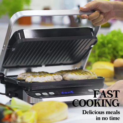 EUROCHEF EUC-CG7 Smart Multi Contact Grill Sandwich Panini Press Maker Fast Cafe Style - Mekamart Australia