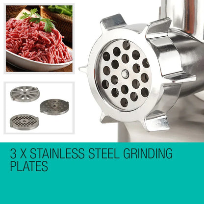 EuroChef Meat Grinder Electric Mincer Sausage Filler Kebbe Maker - Mekamart Australia