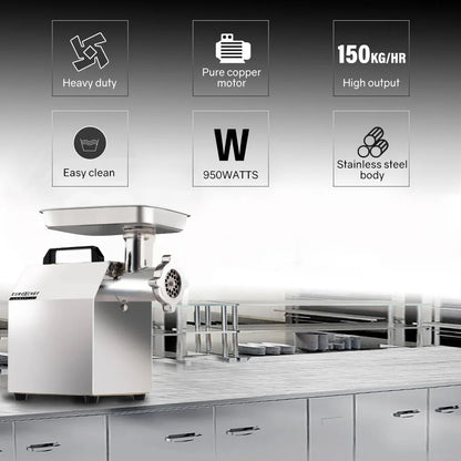 EUROCHEF Meat Grinder Mincer Food Commercial Electric Machine Chopper Shredder - Mekamart Australia