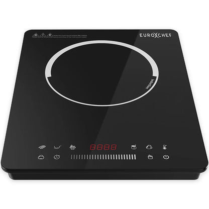 EUROCHEF Induction Cooktop, 2000W, 9 Heat Levels, Fast Electric Portable Cooker, Touch Controls with Slider - Mekamart Australia