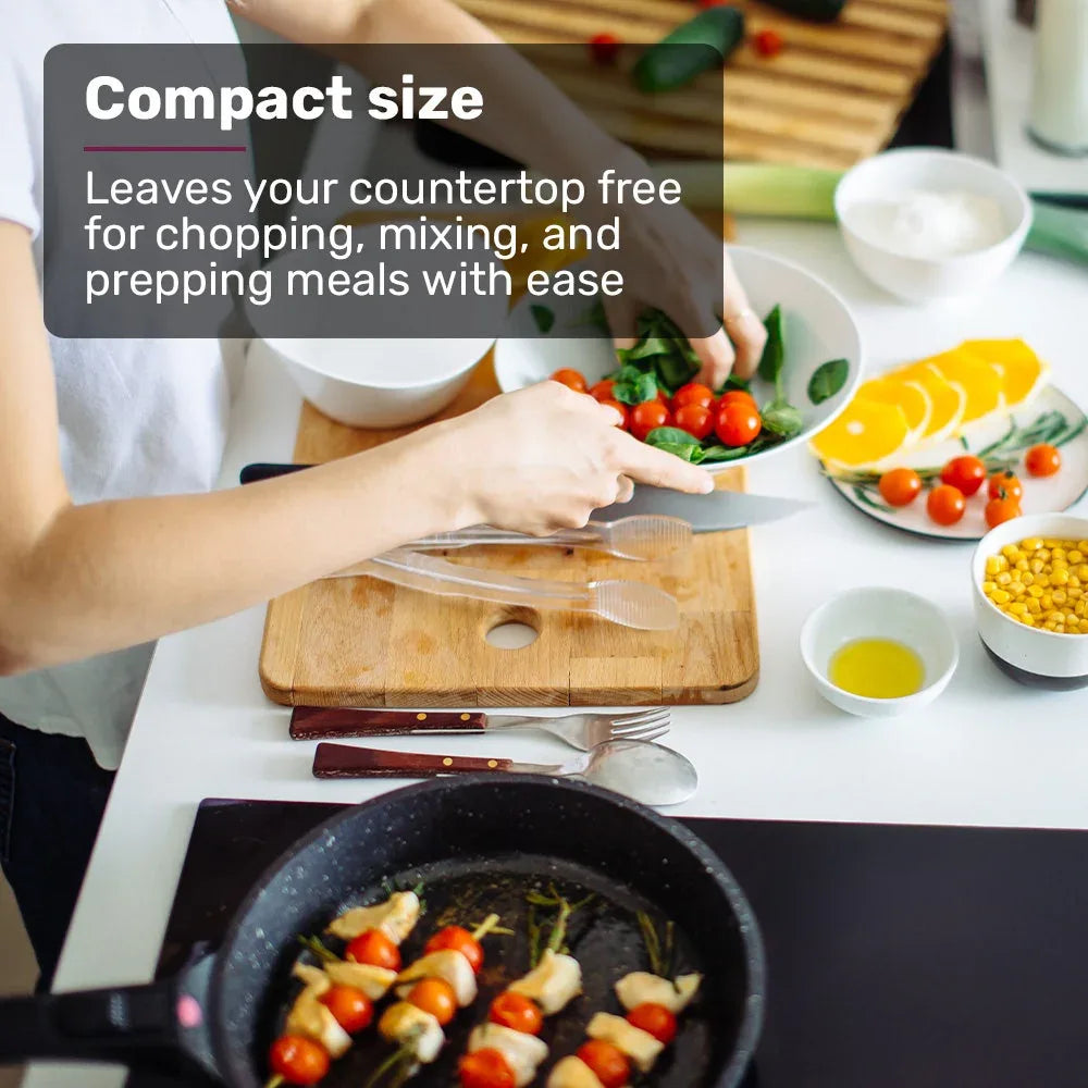EUROCHEF Induction Cooktop, 2000W, 9 Heat Levels, Fast Electric Portable Cooker, Touch Controls with Slider - Mekamart Australia