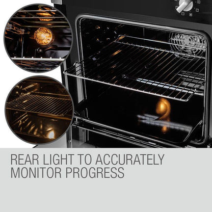 EuroChef 60cm Stainless Built-in 70L Grill 8 Function Fan Forced Electric Wall Oven - Mekamart Australia
