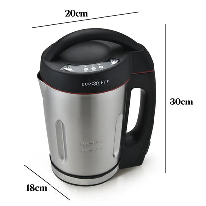 EUROCHEF Soup Maker Blender Smoothie Compact Hot Cold Stainless Steel Mixer - Mekamart Australia