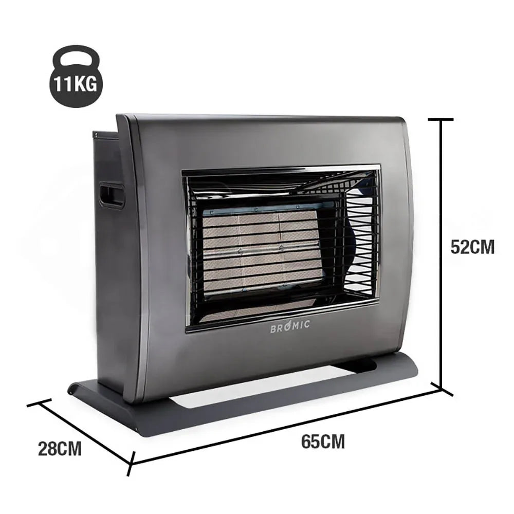 BROMIC Supaheat II Natural Gas Indoor Room Heater Portable Floor Flueless - Mekamart Australia
