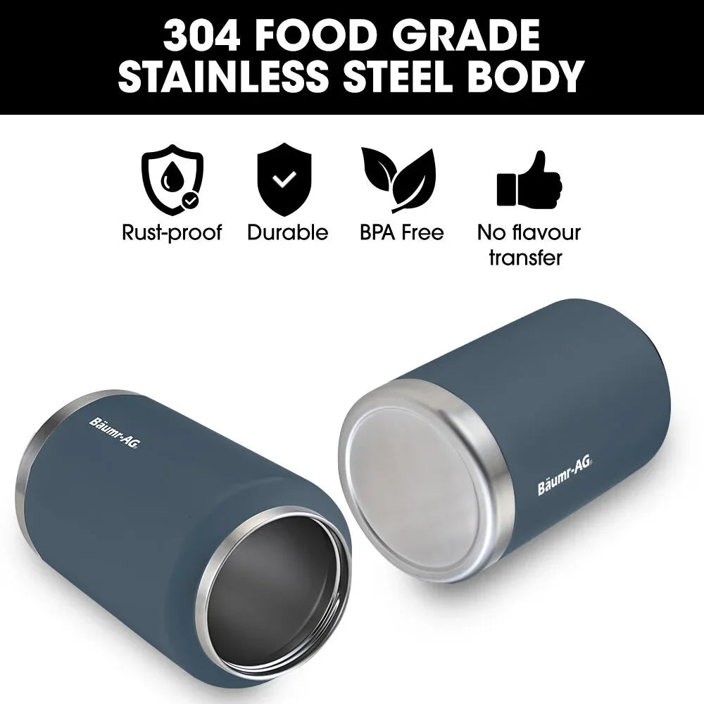 Baumr-AG 3.8L Double Wall Insulated Stainless Steel Water Bottle, Drink Jug with Handle, Blue - Mekamart Australia