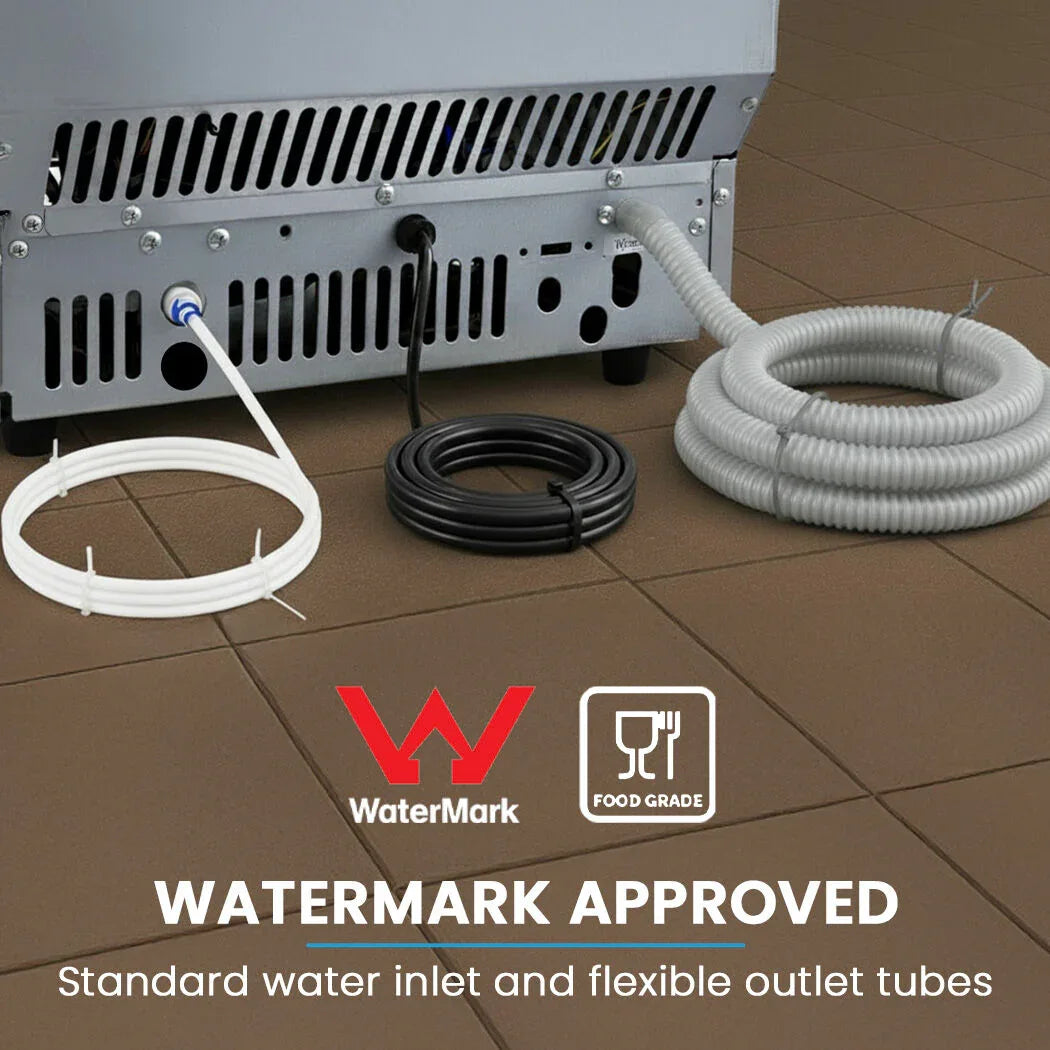 POLYCOOL Commercial Ice Maker Machine, up to 75kg/24hr, Timer & Self Cleaning Programs - Mekamart Australia