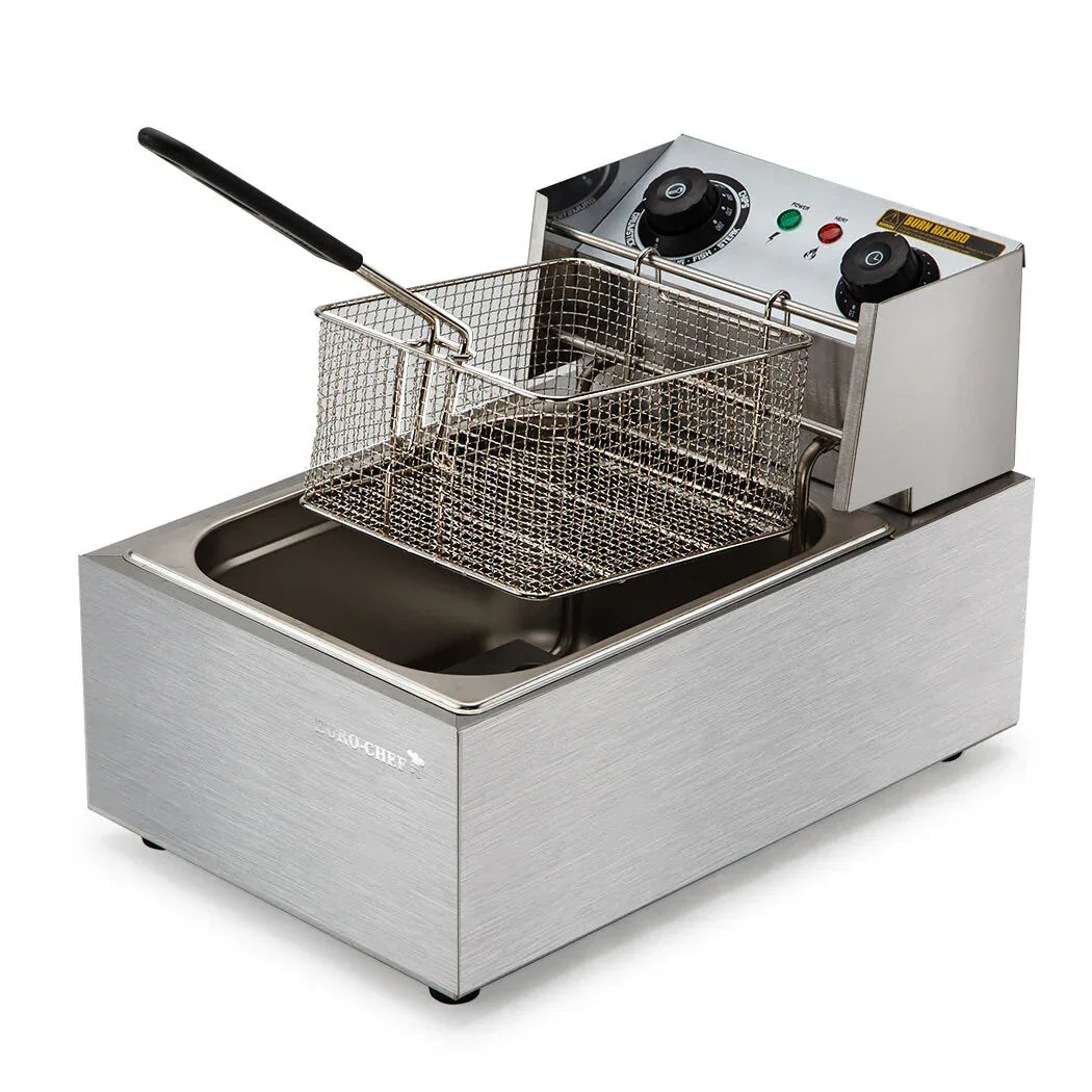 EuroChef Commercial Electric Deep Fryer Frying Basket Chip Cooker Fry Scoop - Mekamart Australia