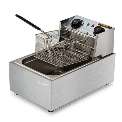 EuroChef Commercial Electric Deep Fryer Frying Basket Chip Cooker Fry Scoop - Mekamart Australia