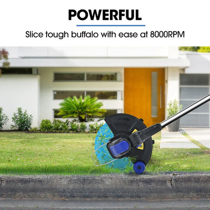 POWERBLADE 20V Leaf Blower & Line Trimmer / Edger Combo, Kit with 4.0Ah Battery & Fast Charger - Mekamart Australia