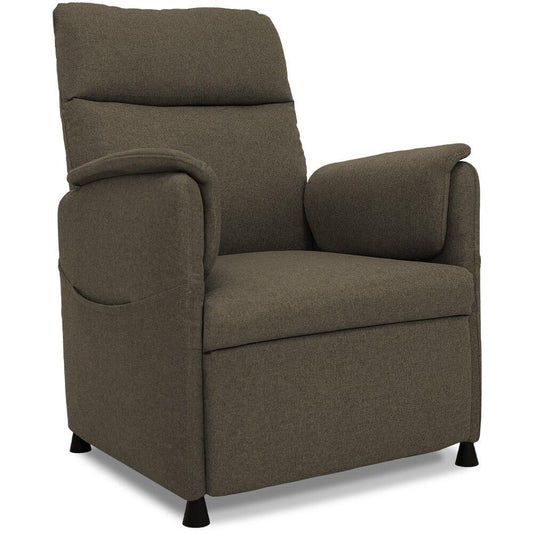 FORTIA Electric Armchair Recliner, Single Fabric Chair, Biege - Mekamart Australia