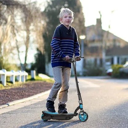 BULLET ZPS 6 Inch Kids Electric Scooter 140W 15km Children Ride On Toy Rechargeable Battery Blue - Mekamart Australia