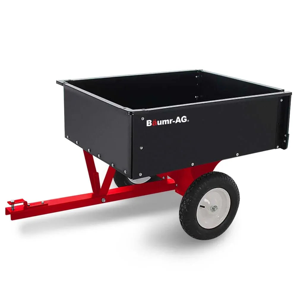 BAUMR-AG 270kg Capacity Metal Dump Cart, for Ride on Mower - Mekamart Australia
