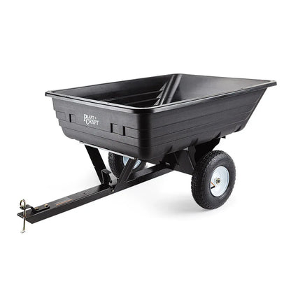 PLANTCRAFT 400LBS Poly Dump Cart Garden Tip Trailer Tray Tow Quad ATV Ride - Mekamart Australia