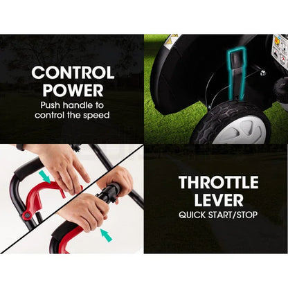 Baumr-AG 31CC Lawn Edger Petrol 4 Stroke Garden Grass Weed Trimmer Blade Cutting - Mekamart Australia