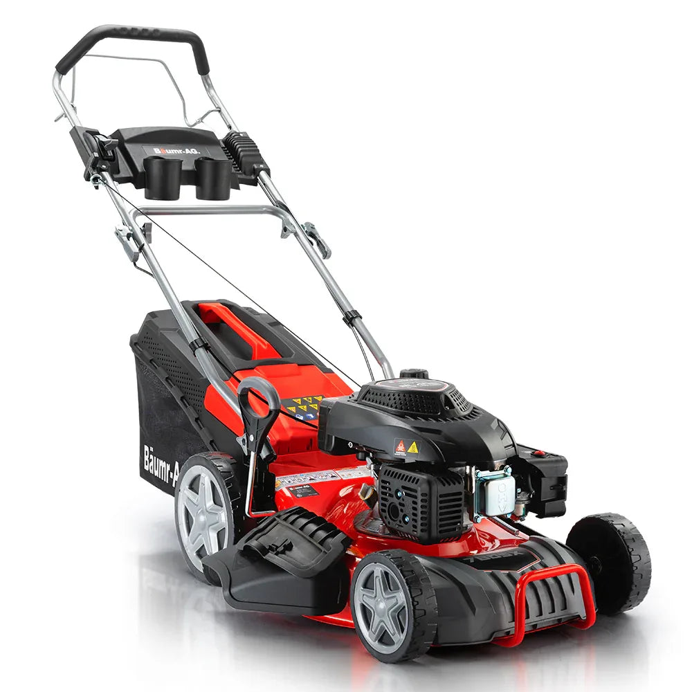 Baumr-AG Lawn Mower 18 220cc Petrol Self-Propelled Push Lawnmower 4-Stroke - Mekamart Australia
