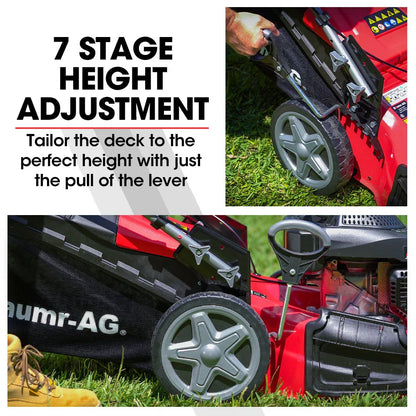Baumr-AG 220cc Lawn Mower 4-Stroke 20 Inch Petrol Lawnmower 4-in-1 Self-Propelled Push - Mekamart Australia