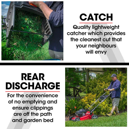 Baumr-AG 220cc Lawn Mower 4-Stroke 20 Inch Petrol Lawnmower 4-in-1 Self-Propelled Push - Mekamart Australia