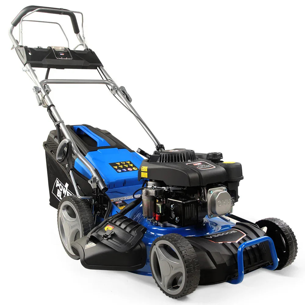 POWERBLADE 175CC 18" Lawn Mower Electric Start Petrol Self-Propelled Lawnmower 18 Inch - Mekamart Australia