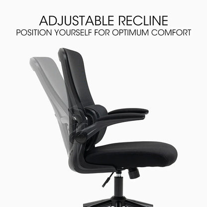 FORTIA Ergonomic Mesh Office Chair Computer Seat Adjustable Recline, Black - Mekamart Australia