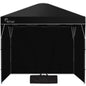 RED TRACK 3x3m Ultra Compact Folding Gazebo, Walls, Carry bag, Portable Outdoor Popup Marquee for Camping Beach, Black - Mekamart Australia