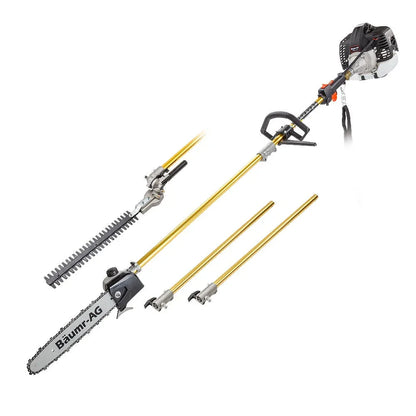 Baumr-AG 65CC Long Reach Pole Chainsaw Hedge Trimmer Pruner Chain Saw Tree Multi Tool - Mekamart Australia