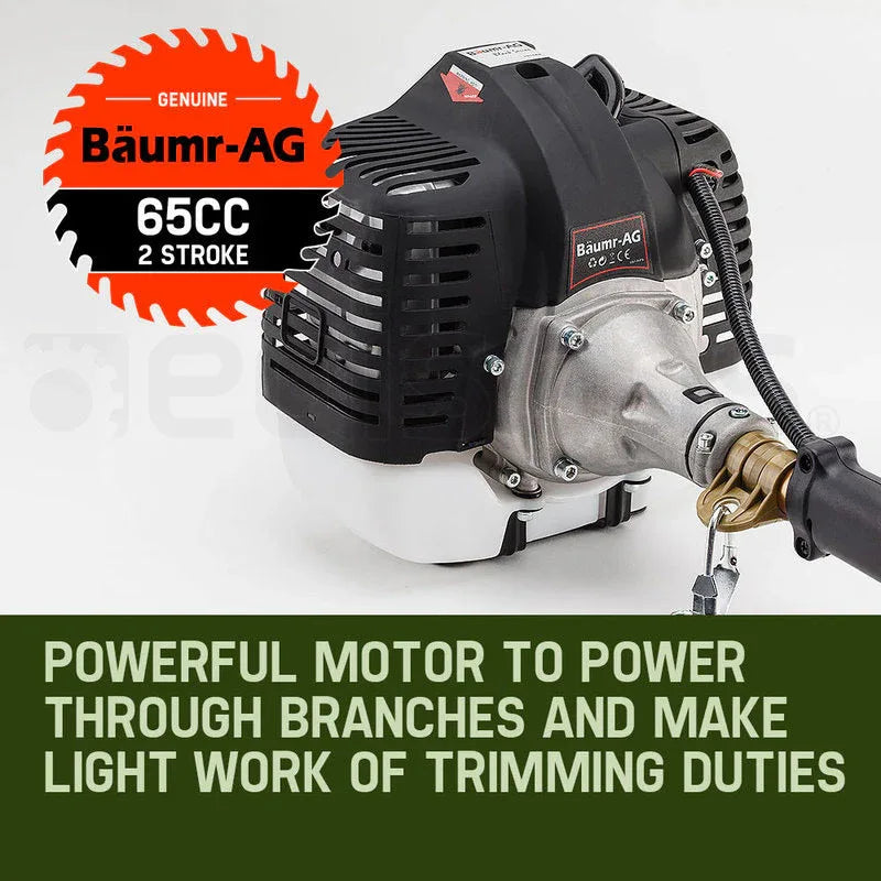Baumr-AG 65CC Long Reach Pole Chainsaw Hedge Trimmer Pruner Chain Saw Tree Multi Tool - Mekamart Australia