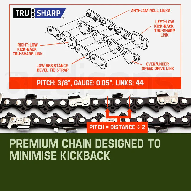 Baumr-AG 65CC Long Reach Pole Chainsaw Hedge Trimmer Pruner Chain Saw Tree Multi Tool - Mekamart Australia
