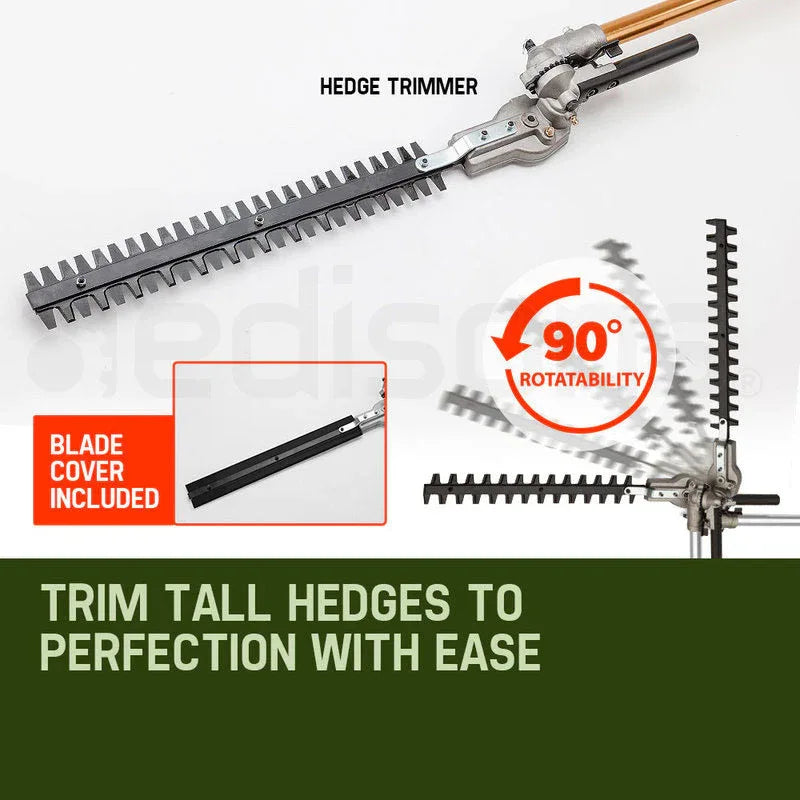 Baumr-AG 65CC Long Reach Pole Chainsaw Hedge Trimmer Pruner Chain Saw Tree Multi Tool - Mekamart Australia