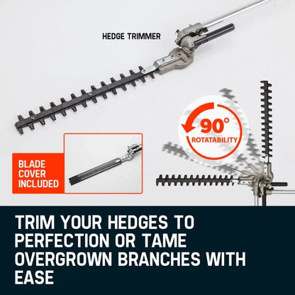 MTM 62CC Long Reach Pole Chainsaw Hedge Trimmer Pruner Chain Saw Cutter Multi Tool - Mekamart Australia